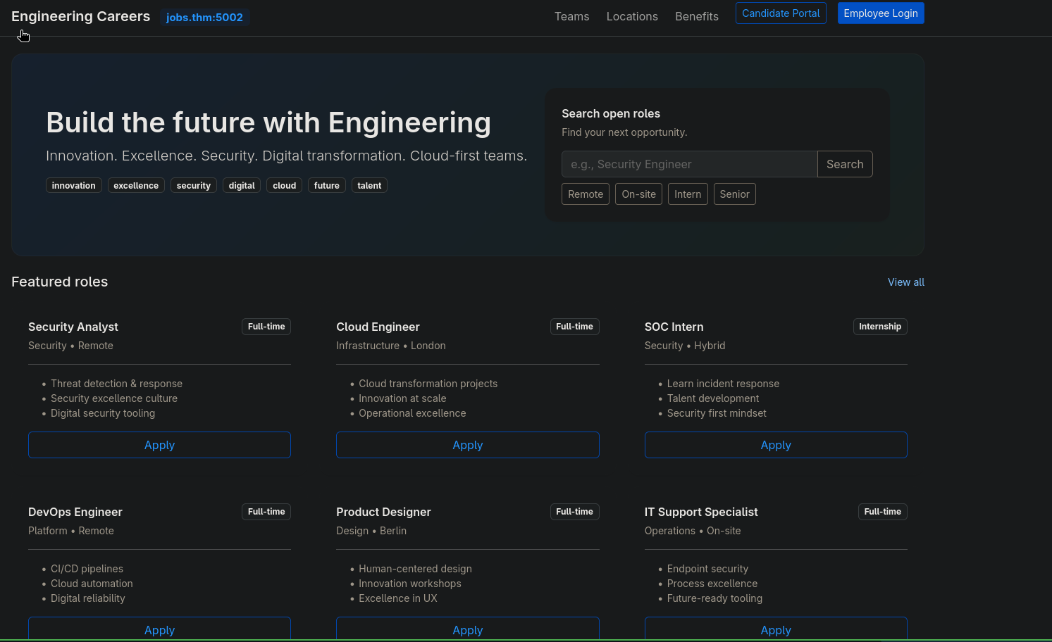 Engineering Careers job portal