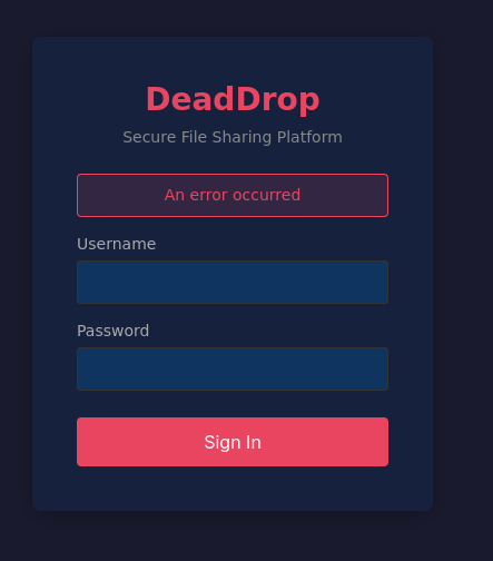 A single quote triggers a server error