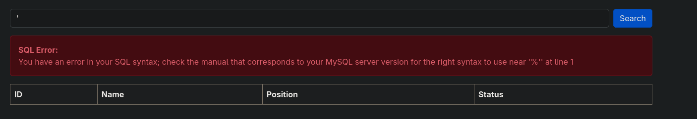 Candidate search box