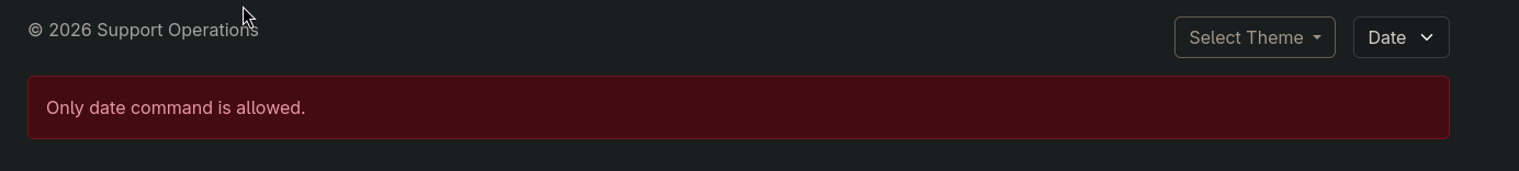 Filter rejects non-date commands