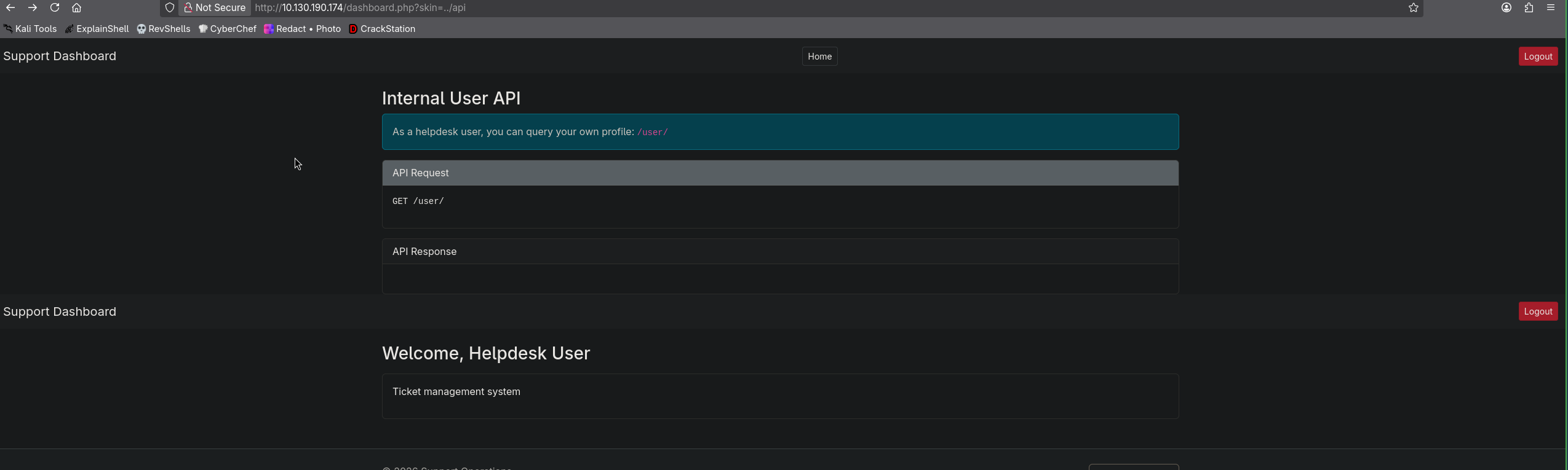 api.php source disclosed